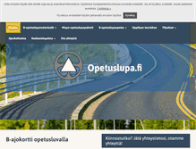 Tablet Screenshot of opetuslupa.fi